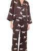 Petite Plume Petite Plume Silk Celine Pajama Set Brown - 1