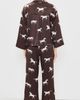 Petite Plume Petite Plume Silk Celine Pajama Set Brown - 3