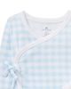 Petite Plume Petite Plume Unisex Gingham Pima Wrap Footed Pajama Set - 2