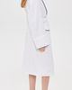 Petite Plume Petite Plume Unisex Luxe Terry Robe in White with Navy Piping White - 4