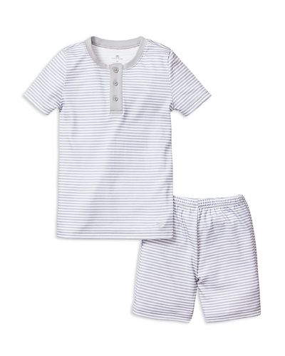 Petite Plume Petite Plume Unisex Pima Cotton Striped Short Set