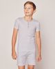 Petite Plume Petite Plume Unisex Pima Cotton Striped Short Set - 2