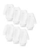 Petite Plume Petite Plume Unisex Pima French Lessons Long Sleeved Bodysuits Set, 7 Pack - 1