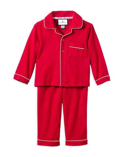 Petite Plume Petite Plume Unisex Red Flannel Pajama Set