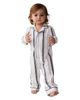 Petite Plume Petite Plume Unisex Twill Parlor Striped Classic Romper - 3
