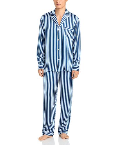 Petite Plume Petite Plume x Bloomingdale's Silk Stripe Pajama Set