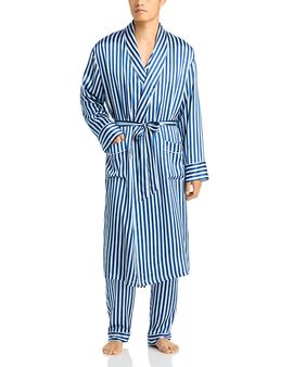Petite Plume Petite Plume x Bloomingdale's Silk Stripe Robe