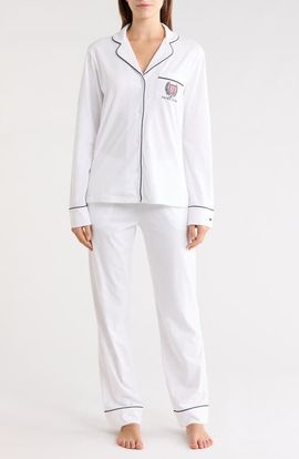 Petite Plume Petite Plume Yacht Club Embroidery Pima Cotton Pajamas