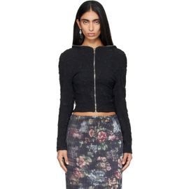 Petra Fagerstrom Petra Fagerstrom Black Jacquard Cardigan