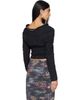 Petra Fagerstrom Petra Fagerstrom Black Jacquard Cardigan - 3