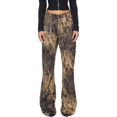 Petra Fagerstrom Petra Fagerstrom Gold & Black Jacquard Trousers