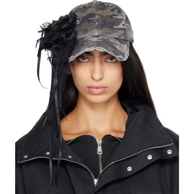 Petra Fagerstrom Petra Fagerstrom Khaki Flower Cap