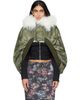 Petra Fagerstrom Petra Fagerstrom Khaki Jacquard Bomber Cape - 1