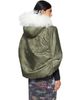 Petra Fagerstrom Petra Fagerstrom Khaki Jacquard Bomber Cape - 3