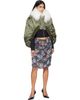 Petra Fagerstrom Petra Fagerstrom Khaki Jacquard Bomber Cape - 4