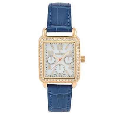 Peugeot Peugeot European Crystal Square Tank Watch- 35x30MM