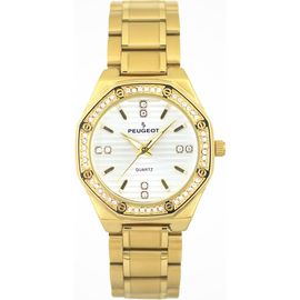 Peugeot Peugeot Hexagonal crystal bezel bracelet watch- 32MM