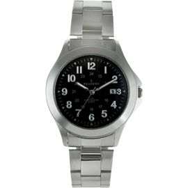 Peugeot Peugeot Military Round Dial Calendar Bracelet Watch - 40MM