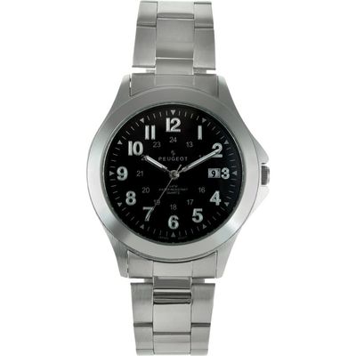 Peugeot Peugeot Military Round Dial Calendar Bracelet Watch - 40MM