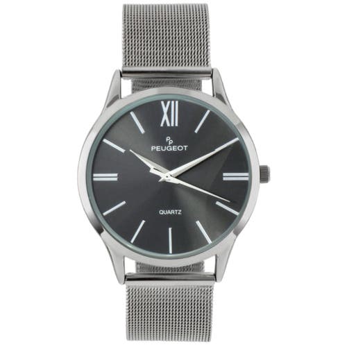 Peugeot Peugeot Minimalist Clean Dial Steel Mesh Bracelet Watch - 40MM