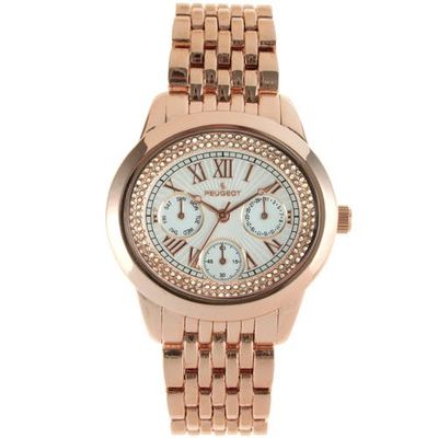 Peugeot Peugeot Multi Function Round Bracelet Watch- 40MM