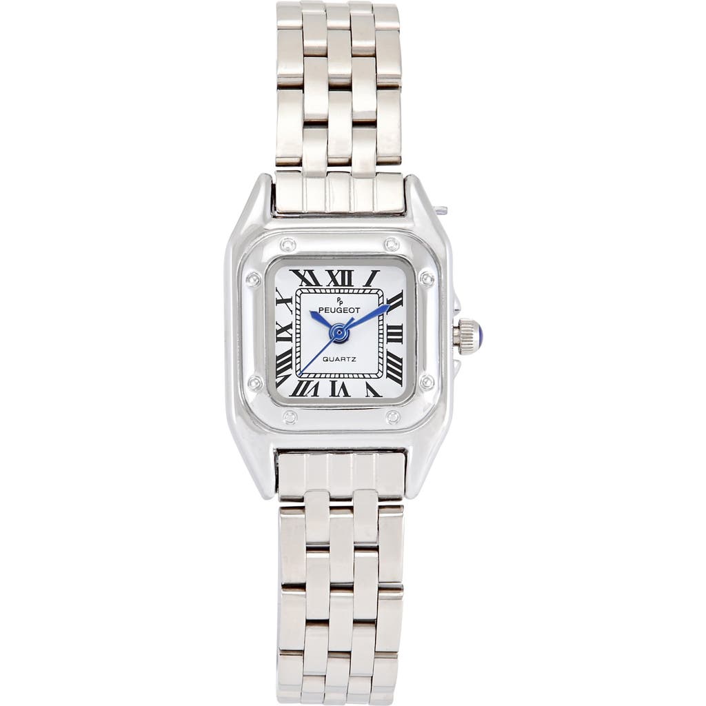 Peugeot Peugeot Sleek Panther Square Bracelet Watch- 20x22MM