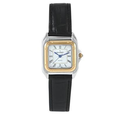 Peugeot Peugeot Slim Leather Tank Watch- 36MM