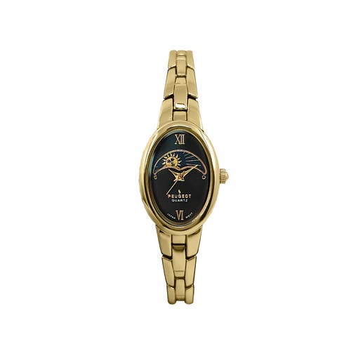 Peugeot Peugeot Sun Moon Oval Link Bracelet Watch- 30x25MM
