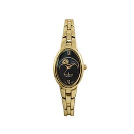 Peugeot Peugeot Sun Moon Oval Link Bracelet Watch- 30x25MM