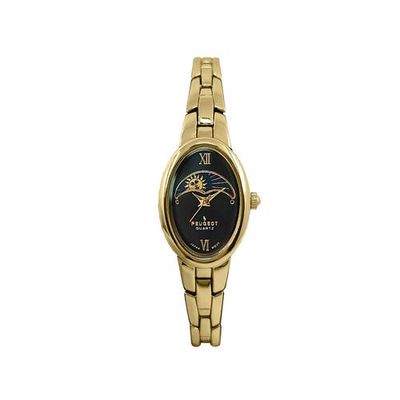 Peugeot Peugeot Sun Moon Oval Link Bracelet Watch- 30x25MM