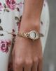 Peugeot Peugeot Sun Moon Oval Link Bracelet Watch- 30x25MM - 4