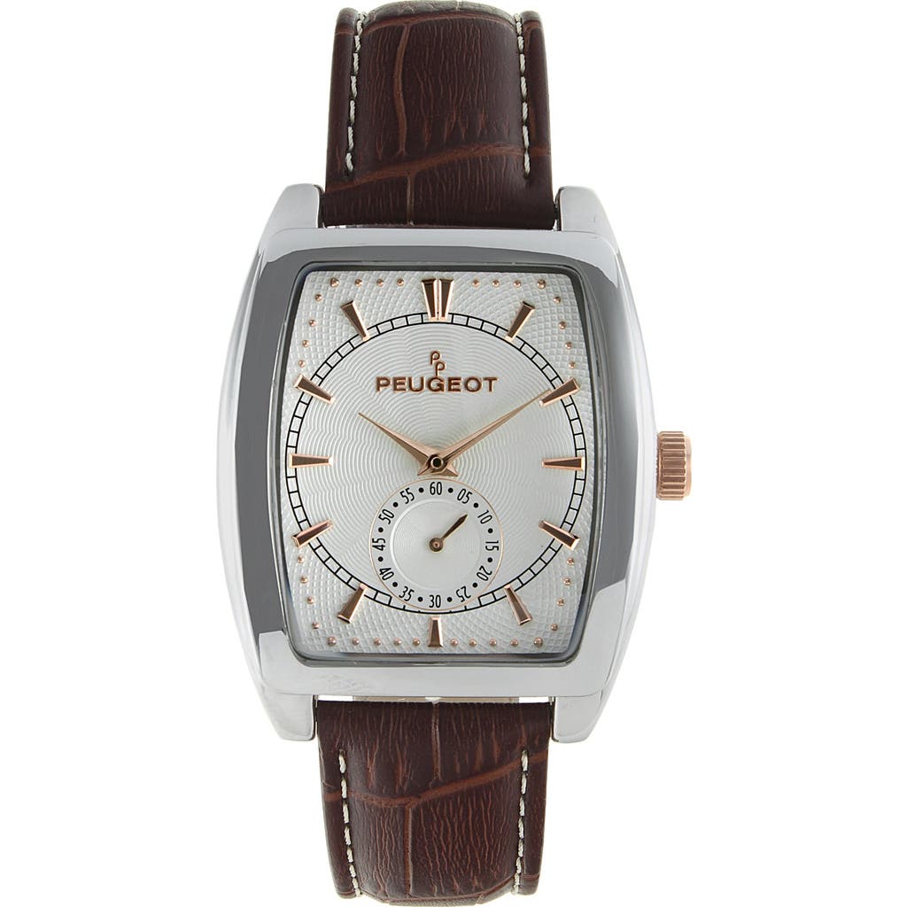 Peugeot Peugeot Vintage Remote Sweep Leather Watch - 33MM