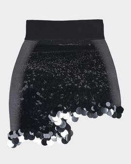 PH5 Casey Sequined Asymmetric Wavy Mini Skirt