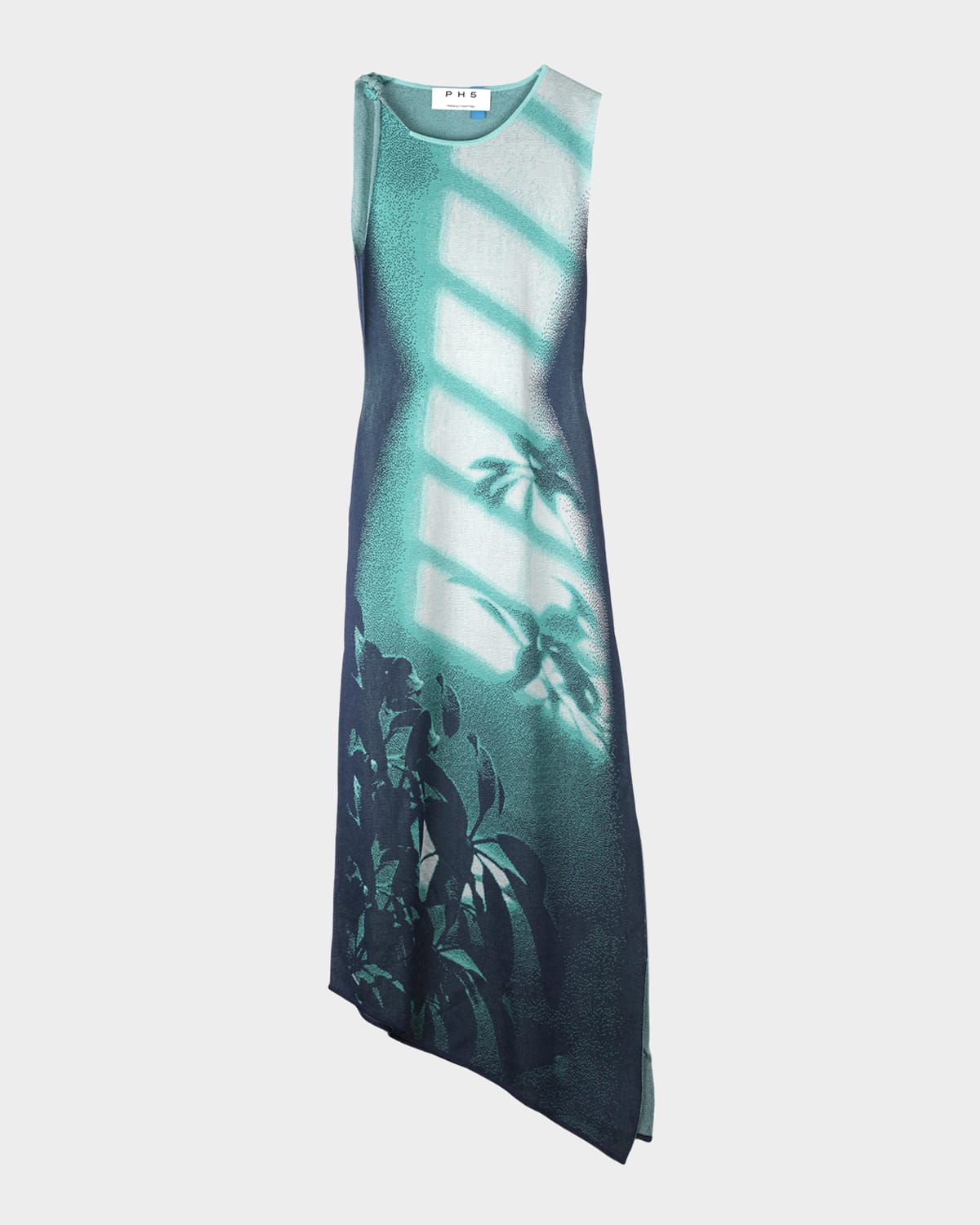 PH5 Cedar Window Print Asymmetric Maxi Dress