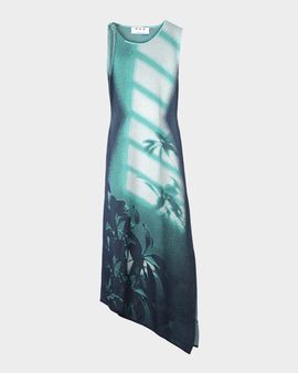 PH5 Cedar Window Print Asymmetric Maxi Dress