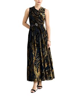 Phase Eight Phase Eight Carrie Velvet Printed Burnout Maxi Dress