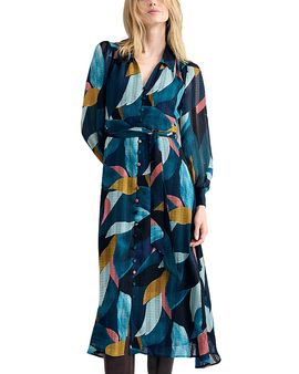 Phase Eight Phase Eight Catalina Petal Abstract Print Midi Dress