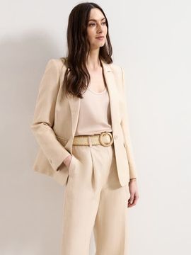 Phase Eight Phase Eight Elena Linen Blend Single Breasted Blazer