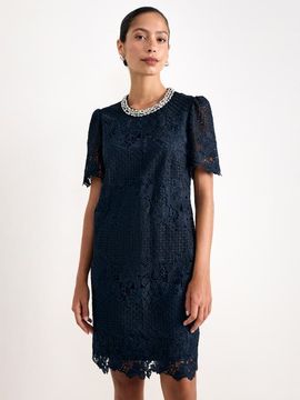Phase Eight Phase Eight Eloise Embellished Lace Mini Dress