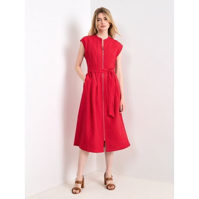 Phase Eight Phase Eight Elvira Zip Front Midi Dress