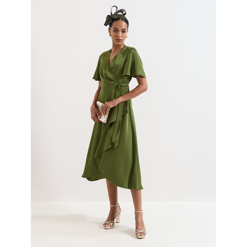 Phase Eight Phase Eight Julissa V-Neck Satin Dress