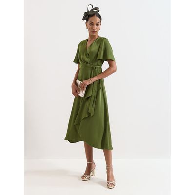 Phase Eight Phase Eight Julissa V-Neck Satin Dress