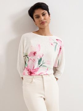 Phase Eight Phase Eight Lorelei Boatneck Floral Jumper