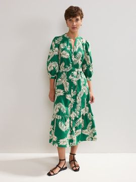 Phase Eight Phase Eight Louisa Mandarin Collar Midi Shirt Dress