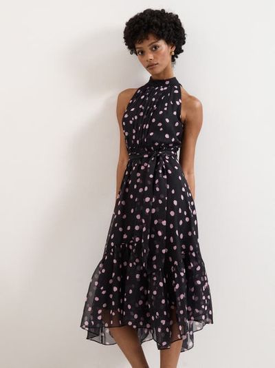 Phase Eight Phase Eight Lucinda Sleeveless Halter Midi Dress
