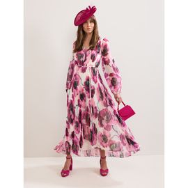 Phase Eight Phase Eight Natalia Floral Pleated Maxi Dress