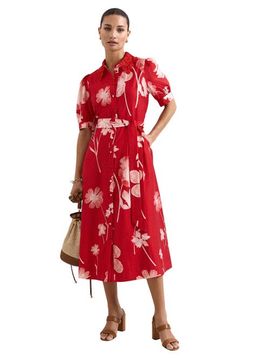 Phase Eight Phase Eight Petite Delphine Belted Midi Shirt Dress