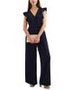 Phase Eight Phase Eight Petite Kallie V Neck Ruffled Jumpsuit - 1
