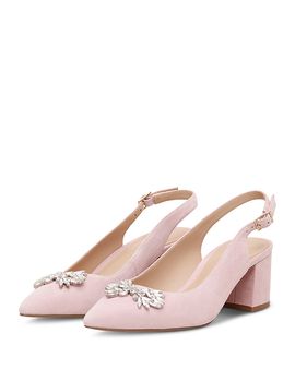 Phase Eight Phase Eight Women's Sparkle Suede Slingback Pumps