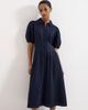 Phase Eight Phase Eight Yasmine Textured Puff Sleeve Midi Dress - 3